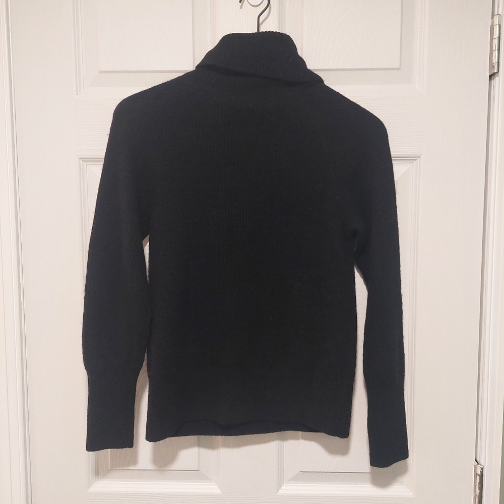NWT! Quince Baby Alpaca-Wool Blend Turtleneck Black Sweater! Sz. XS (B11) - Picture 5 of 12